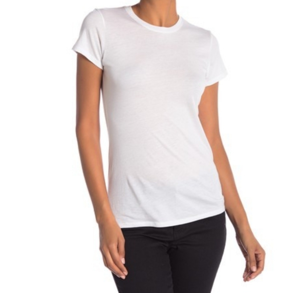 Vince White Basic Tee Size Small